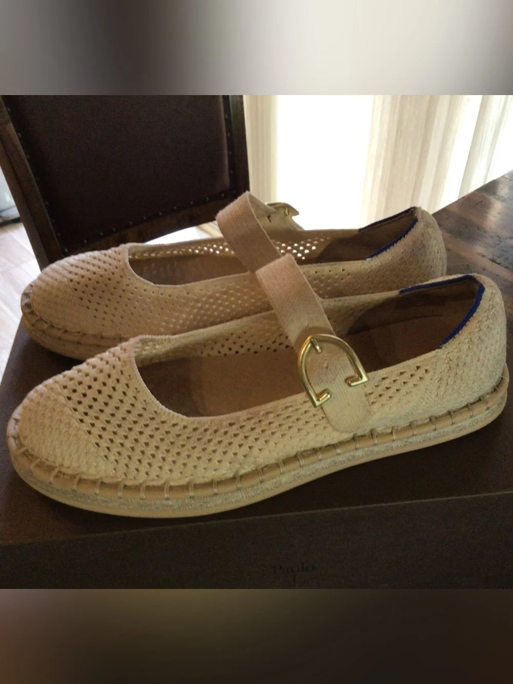 Rothy's /The Espadrille Mary Jane Flats in Jasmine - Sz. 8
